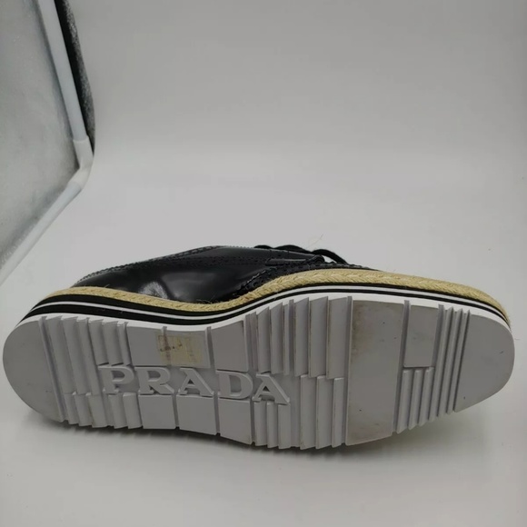 Prada Womens Wingtip Espadrilles Sz 8 - Picture 4 of 8